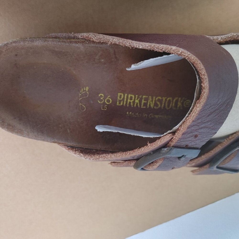 Birkenstock Brown Leather Sandals - Size 36 - Picture 14 of 15